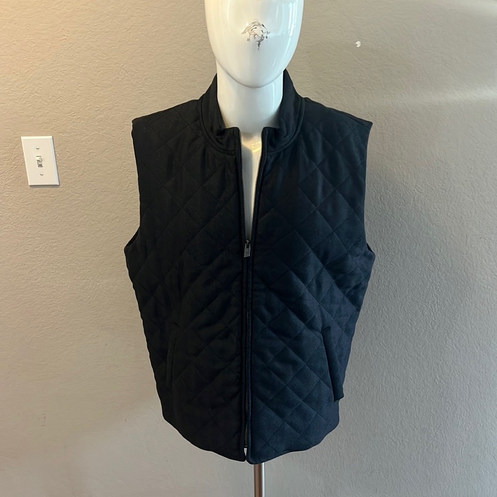 Banana Republic Black Quilted Vest